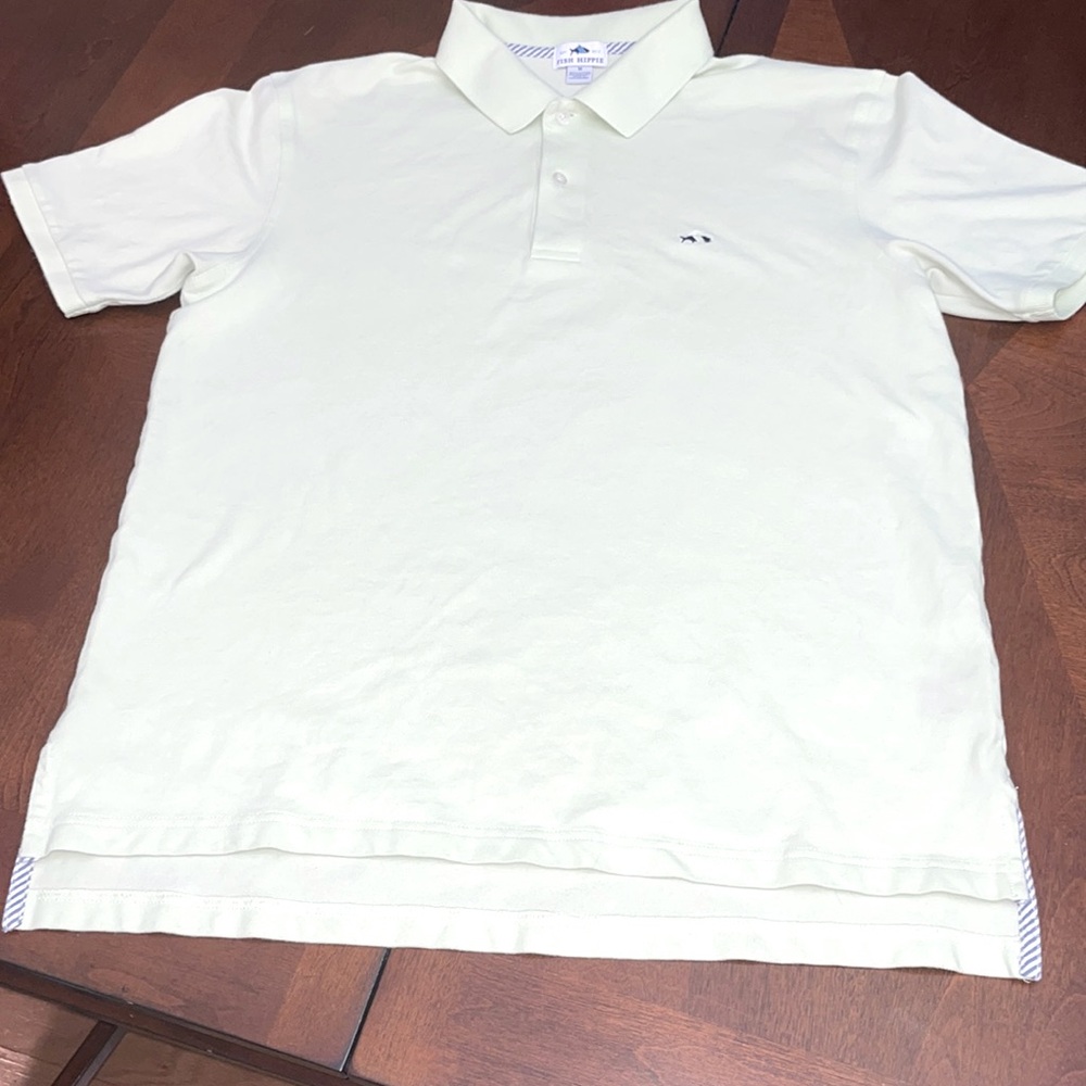 Fish Hippie short sleeve golf shirt, Mens M - Picture 2 of 5